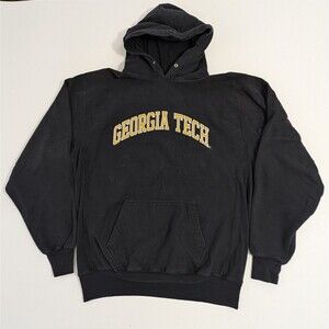 Vintage Georgia Tech Hoodie Sweatshirt Heavyweight 90's Y2K Steve & Barry's XL